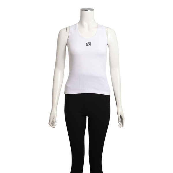 Cotton Anagram Tank Top White