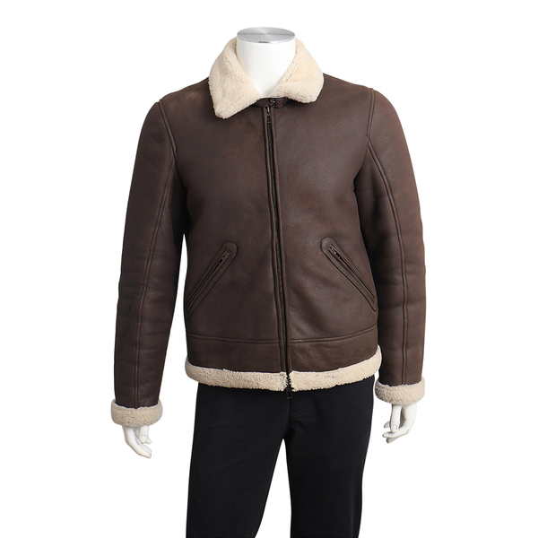 LORO PIANA Shearling Jacket Brown | Luxity