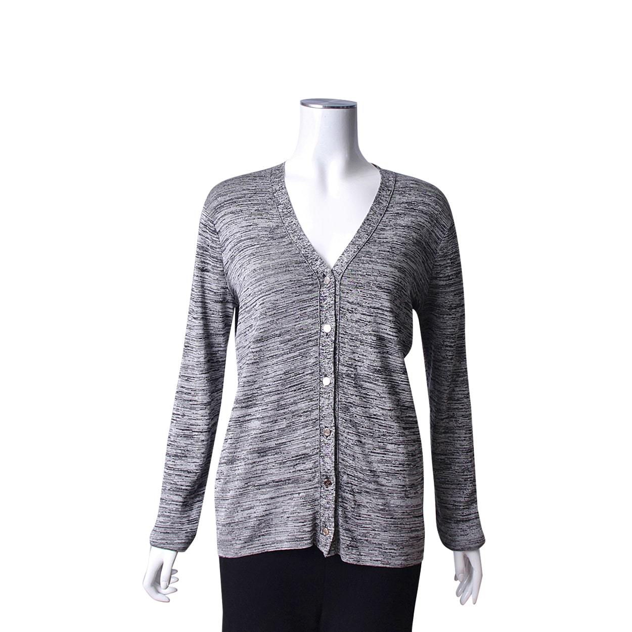 トップス Silk Valley Set Cardigan gray LOUIS VUITTON Silk Knit Cardigan Grey | Luxity