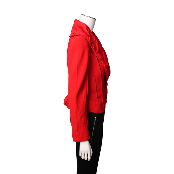 Vintage Silk Blazer Red