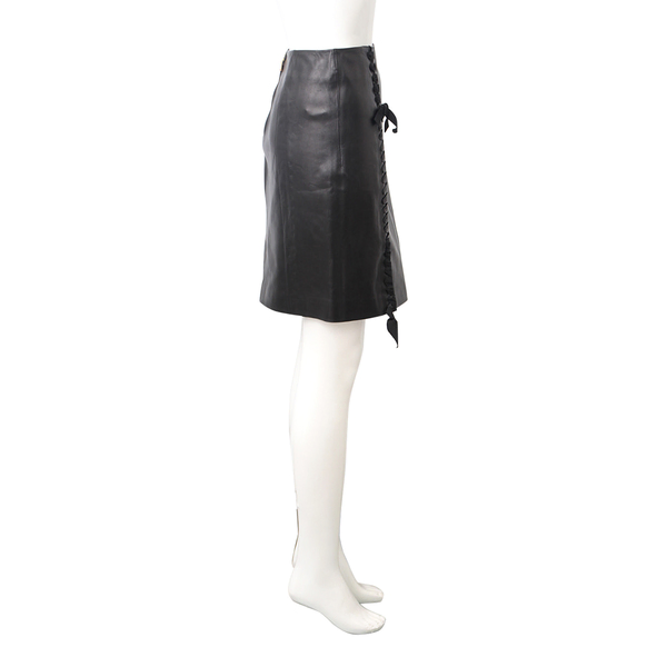 Leather Skirt Black
