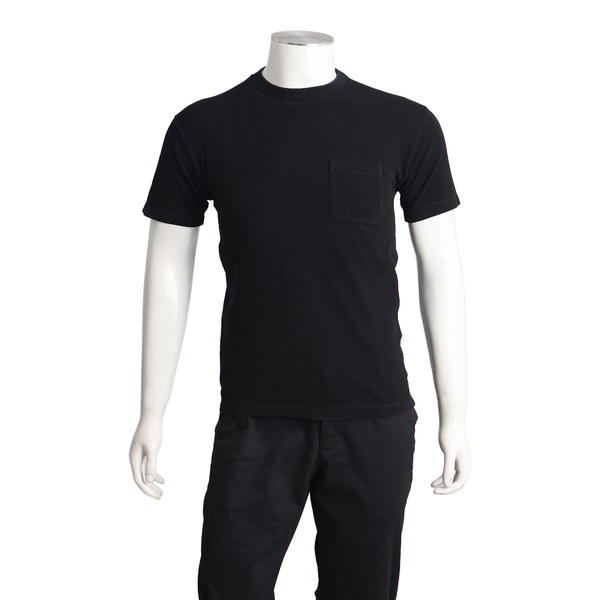 Damier Cotton T-Shirt Black