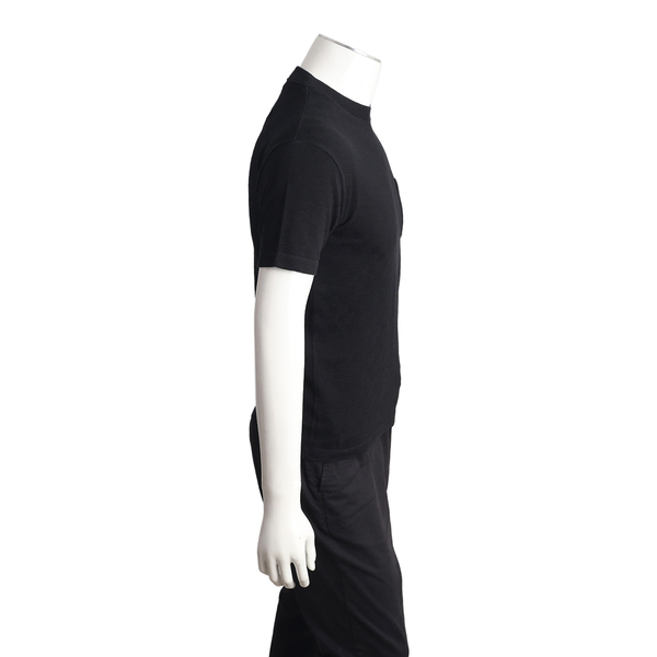Damier Cotton T-Shirt Black