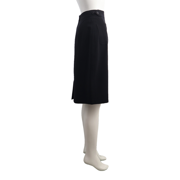 Vintage Wool Skirt Black