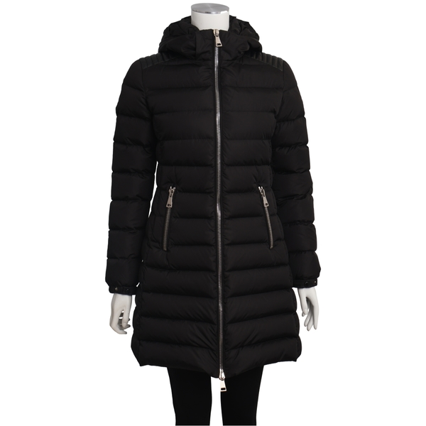 Polyamide Montcla Down Puffer Hooded Jacket Black