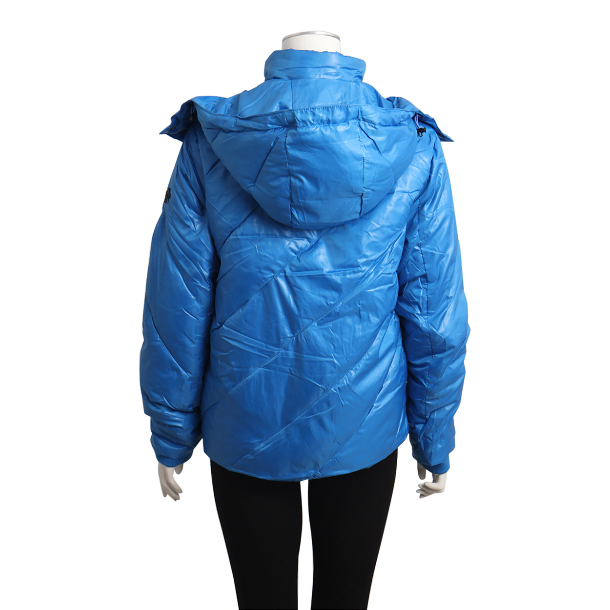 MONCLER Nylon Hooded Down Jacket Blue | Luxity