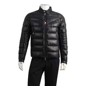Quilted Nylon Baunard Down Jacket Black