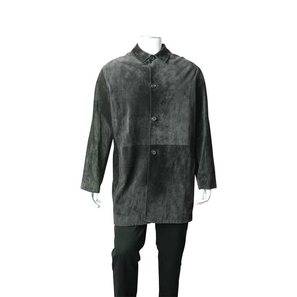 PRADA Vintage Suede Jacket Green | Luxity