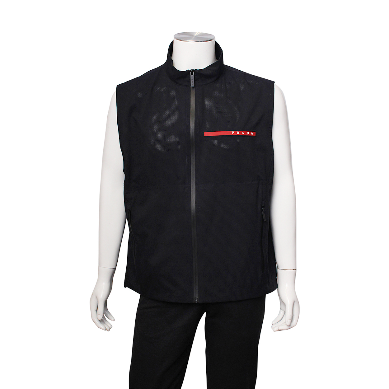 PRADA Techno Bi-Stretch Vest Black | Luxity