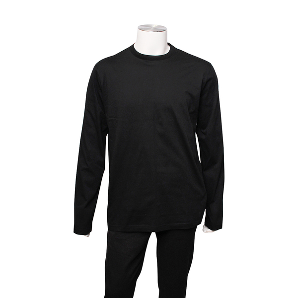 Cotton Long Sleeve T-Shirt Black