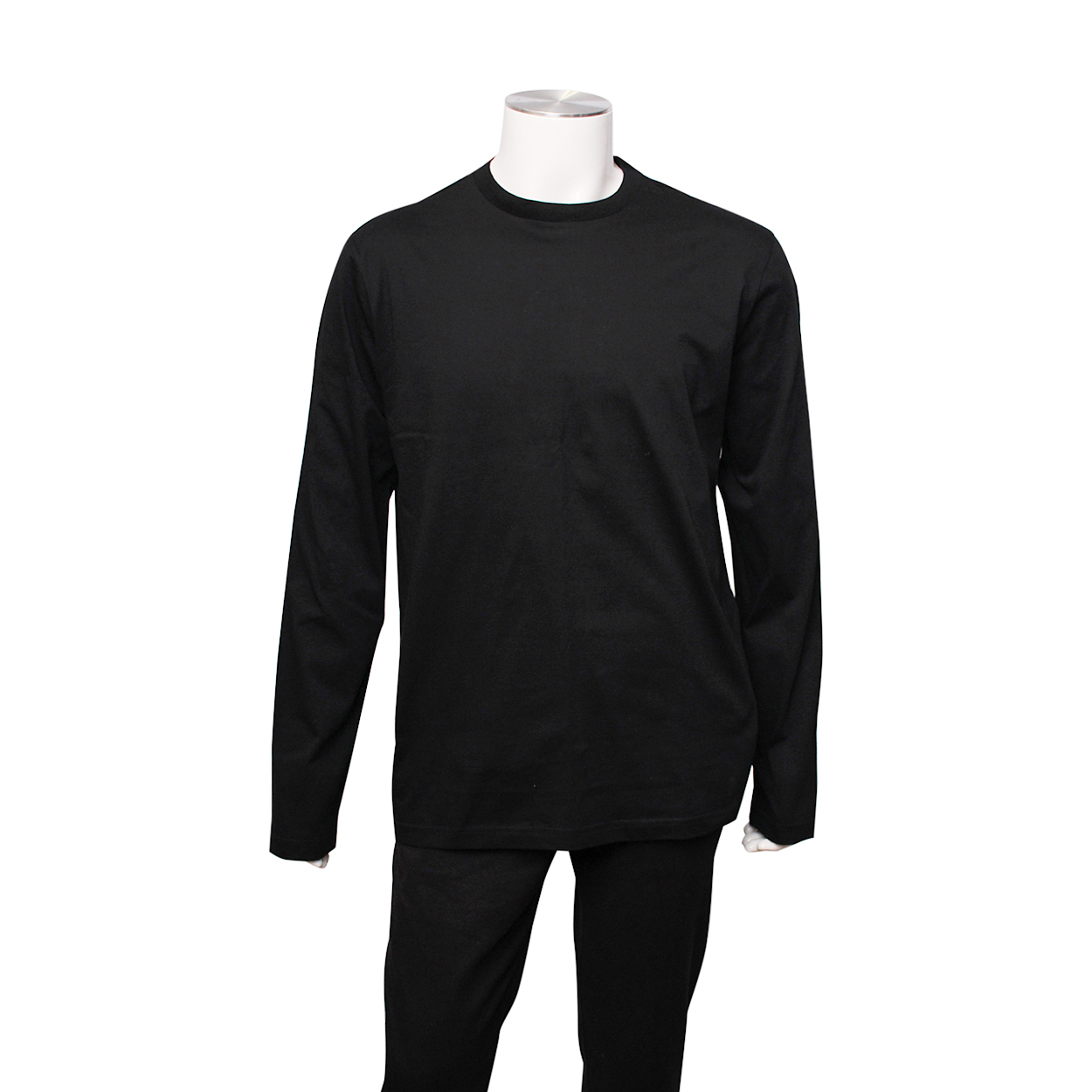 PRADA Cotton Long Sleeve T-Shirt Black | Luxity
