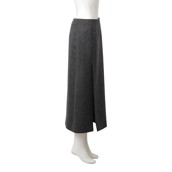 Wool Pencil Skirt Grey