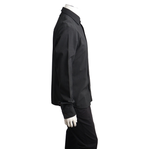 Mixed Material Shirt Charcoal, view 2