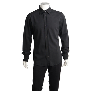 Mixed Material Shirt Charcoal