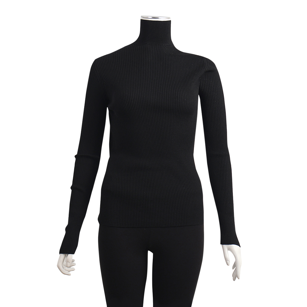 Wool Turtleneck Black