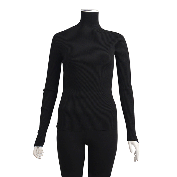 Wool Turtleneck Black
