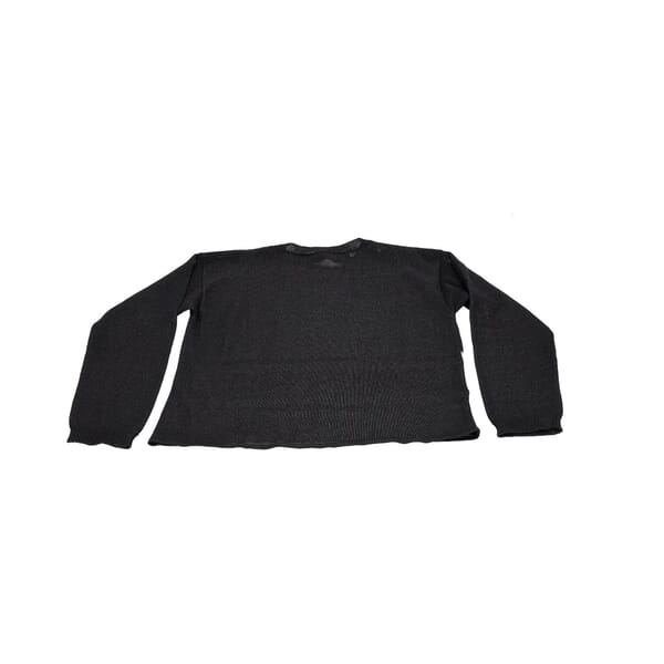 Viscose Knit Kids Logo Sweater Black