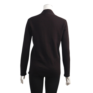 Cashmere/Silk Sweater Black/Dark Burgundy, view 3