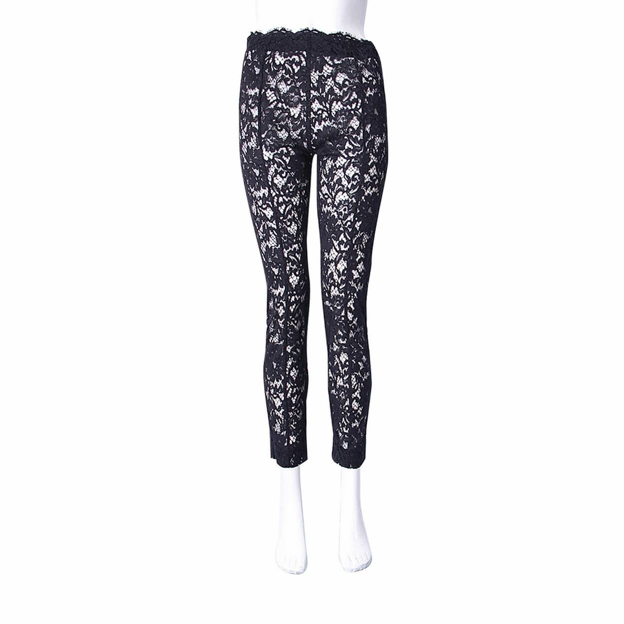 VALENTINO Lace Pants Black | Luxity