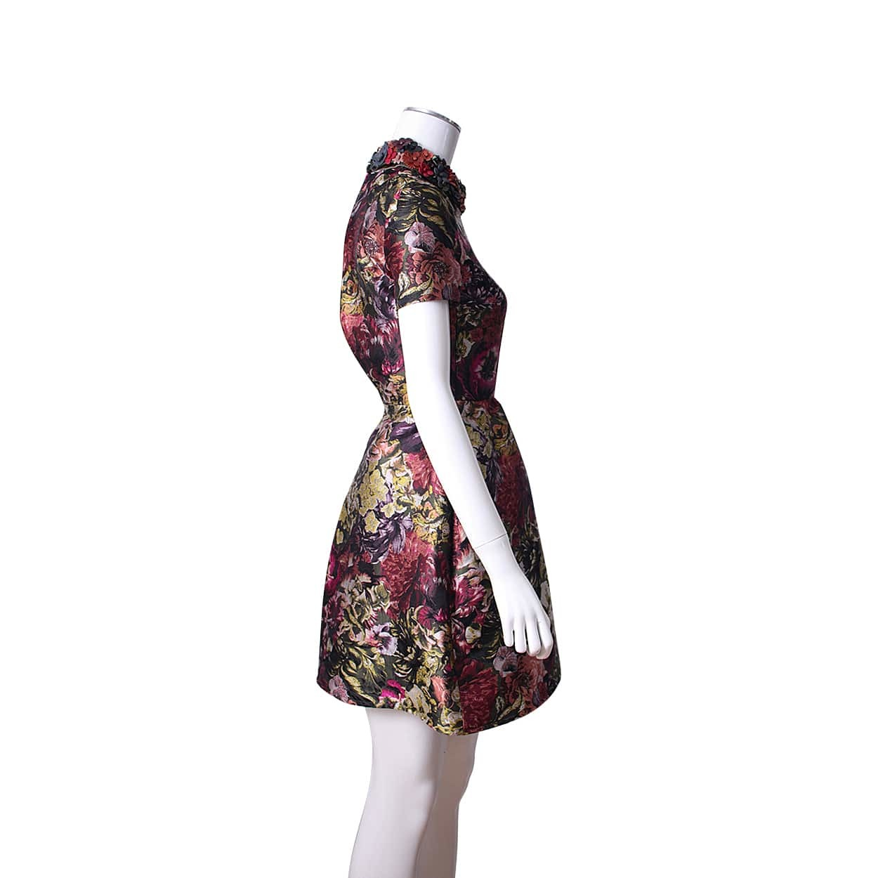 VALENTINO Silk Blend Floral Printed Dress Multicolour | Luxity