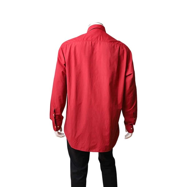 Vintage Cotton Blend Shirt Red