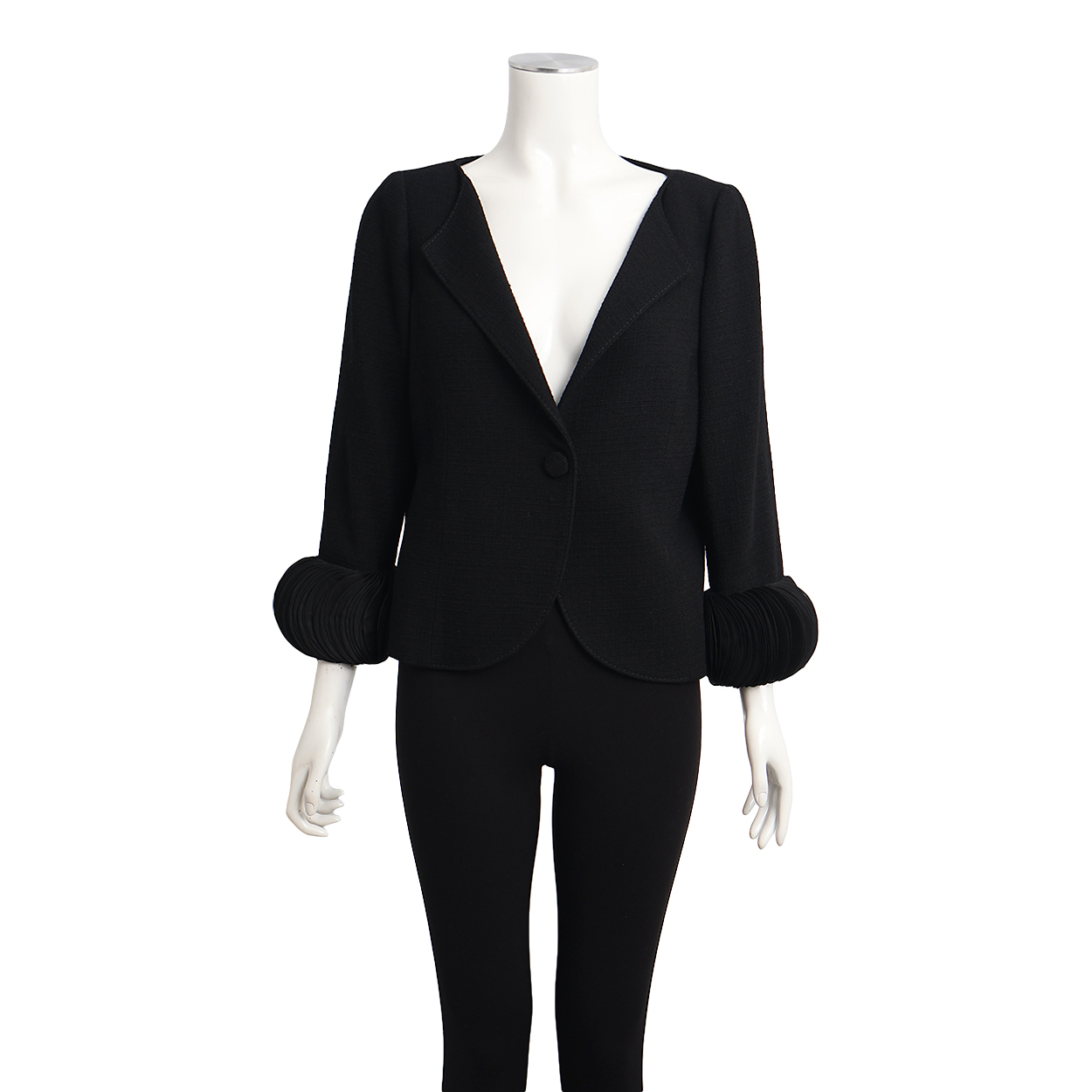 Vintage Wool Blazer Black