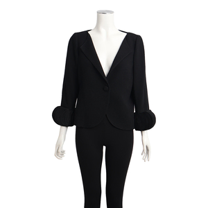 Vintage Wool Blazer Black