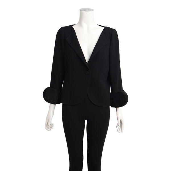 Vintage Wool Blazer Black