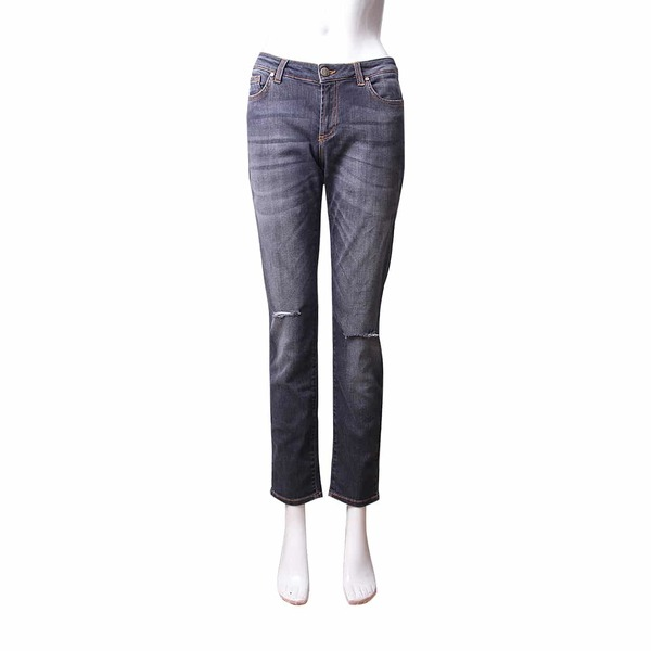Cotton Blend Jeans Washed Grey