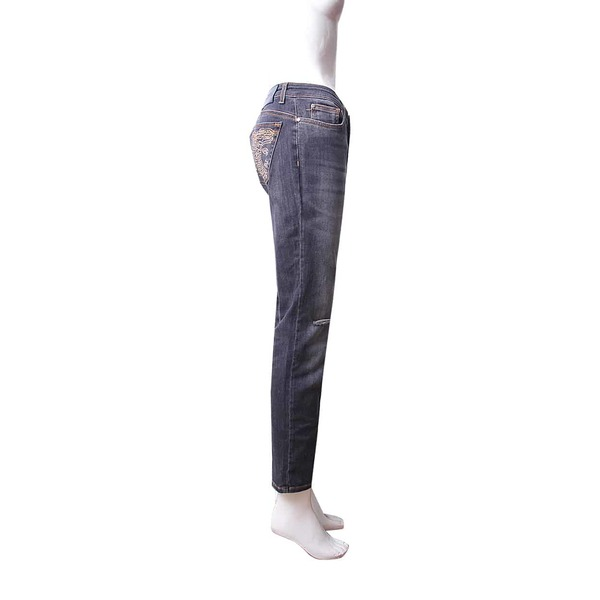 Cotton Blend Jeans Washed Grey