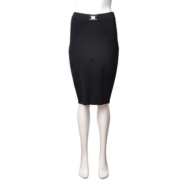 Viscose/Polymide Pencil Skirt Black