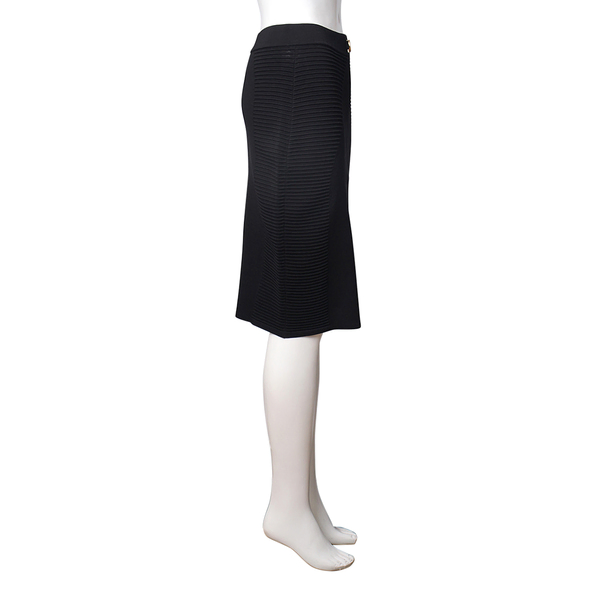 Viscose/Polymide Pencil Skirt Black