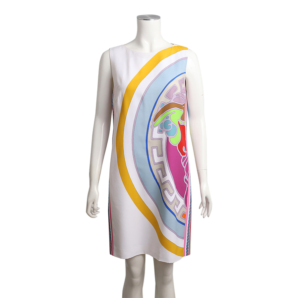 Viscose Medusa Cady Sleeveless Mini Dress Multicolour