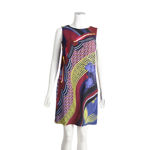 VERSACE Viscose Abstract Print Dress Multicolour | Luxity