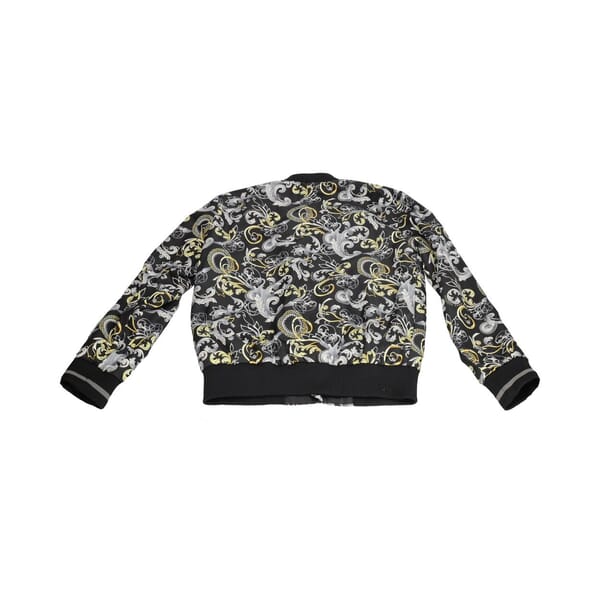 Polyester Kids Bomber Jacket Black/Grey