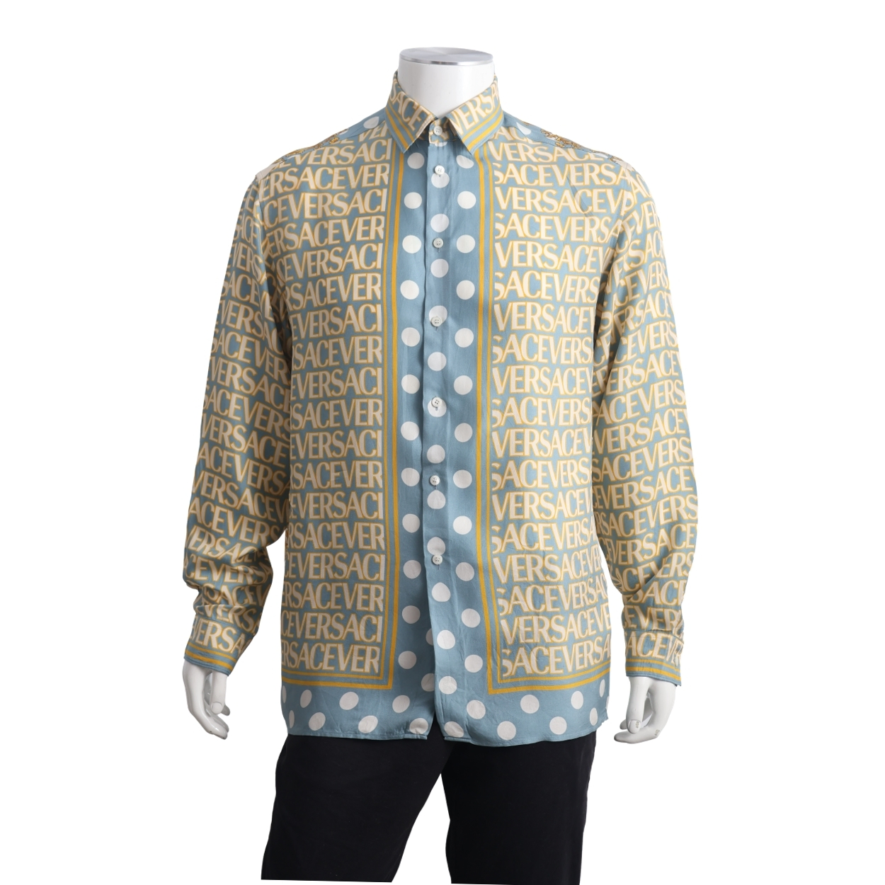 VERSACE Silk Versace Allover Shirt Multicolour | Luxity