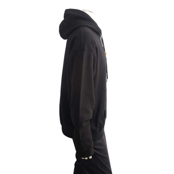 Cotton Logo Hoodie Black