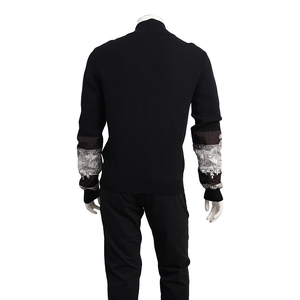 Cotton/Wool Baroque Jacket Black, view 3