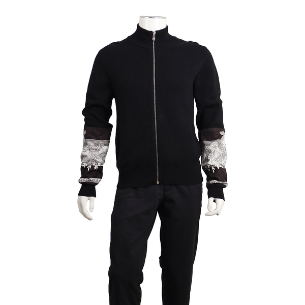Cotton/Wool Baroque Jacket Black