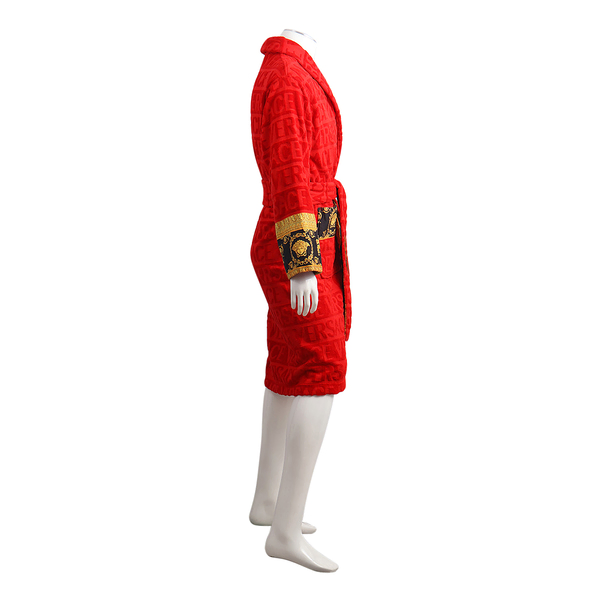 Cotton I Love Baroque Bathrobe Red