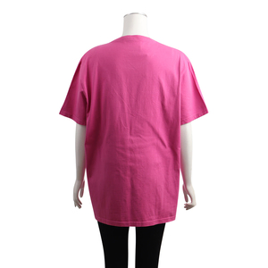 Cotton Embroidered Logo T-Shirt Pink, view 3