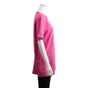 Cotton Embroidered Logo T-Shirt Pink, view 2