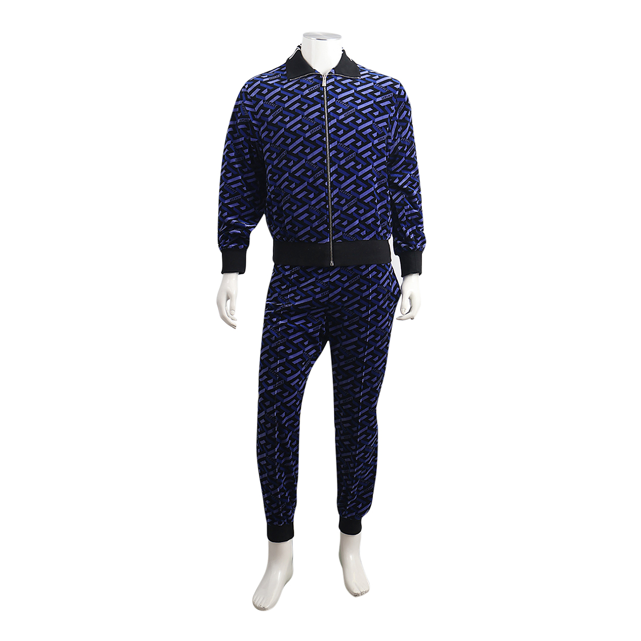 Cotton La Greca Taylor Fit Tracksuit Black Violet