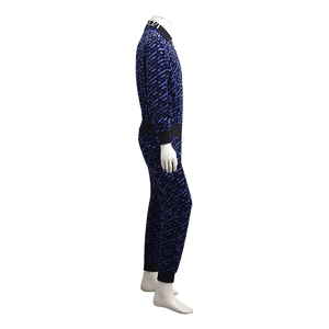 Cotton La Greca Taylor Fit Tracksuit Black Violet, view 2