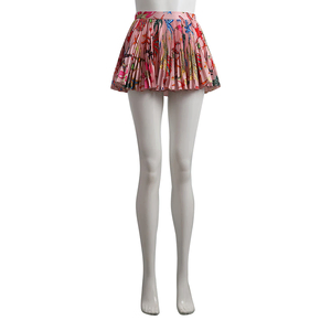 Polyester Kids Reef Printed Pleated Mini Skirt Pink