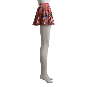 Polyester Kids Reef Printed Pleated Mini Skirt Pink, view 2
