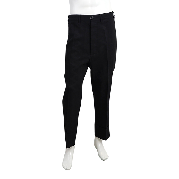 Cotton Blend Pants Black