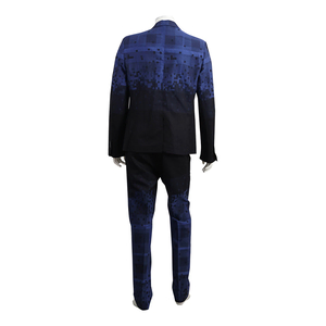 Wool Blend Slim Fit Suit Blue/Black, view 3
