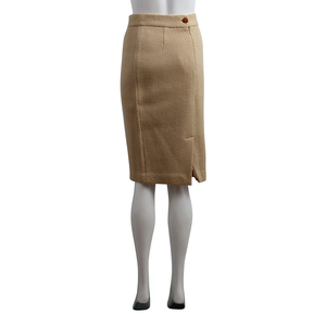 Vintage Wool Pencil Skirt Beige, view 3