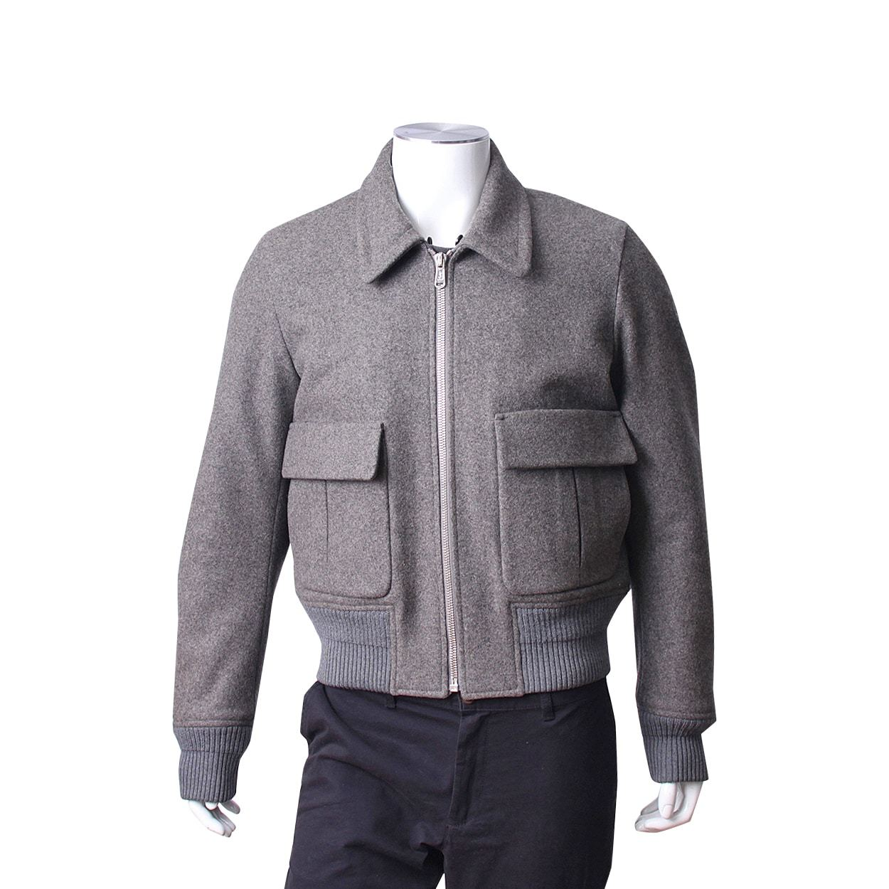 SAINT LAURENT Wool Jacket Grey | Luxity SAINT LAURENT Wool Jacket Grey | Luxity